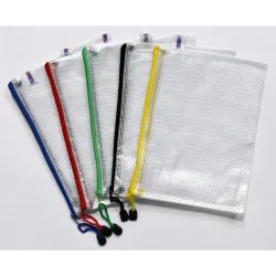 POCHETTE ZIPPEE PVC 19X25CM