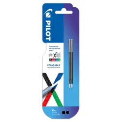 LOT 2 RECHARGES NOIR POUR STYLO 4 COULEURS FRIXION