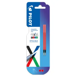 LOT 2 RECHARGES ROUGE POUR STYLO 4 COULEURS FRIXION