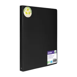 CLASSEUR POLYPRO DOS 20MM 4 ANNEAUX NOIR