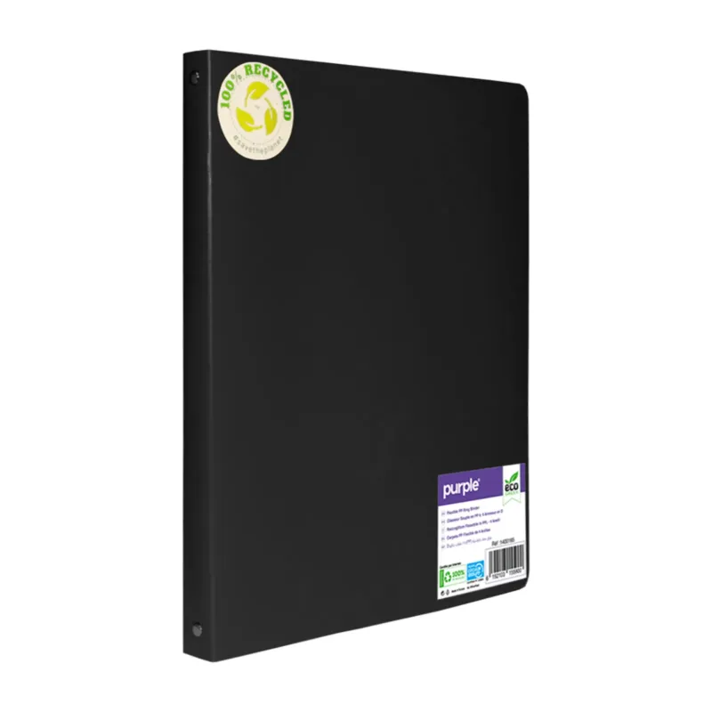 CLASSEUR POLYPRO DOS 20MM 4 ANNEAUX NOIR
