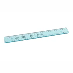 RÈGLE PLATE GAUCHER / DROITIER 30 CM