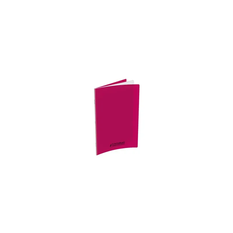CAHIER POLYPRO ROSE 24X32 96P GRANDS CARREAUX 90G CONQUERANT